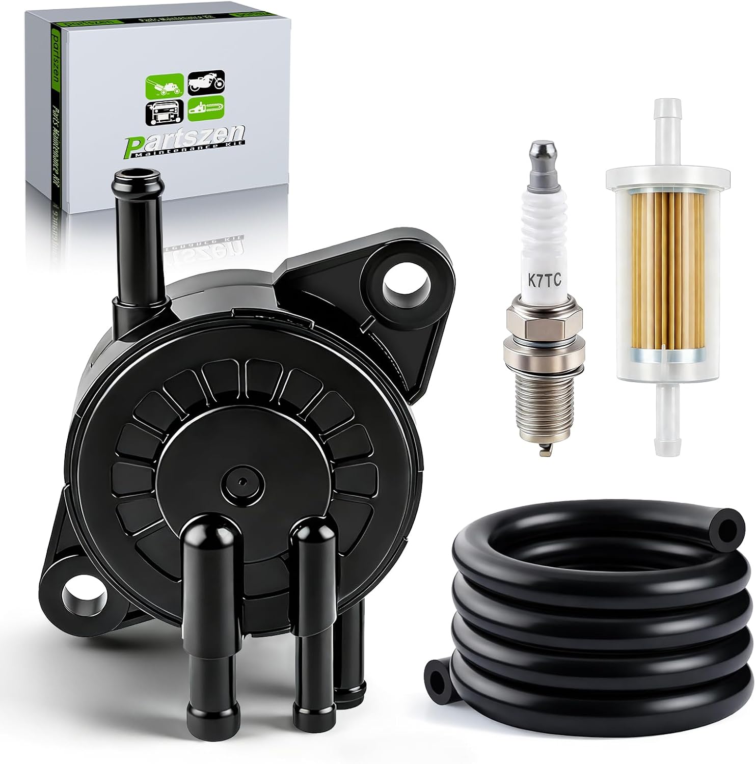16700-Z6L-003 Fuel Pump for Honda GX630 GX630R GX630RH GX660 GX660R GX660RH GX690 GX690R GX690RH GXV630R GXV630RH GXV690R GXV690RH EB10000AH EB10000 RZT-L42 Replace for Stens 520-012