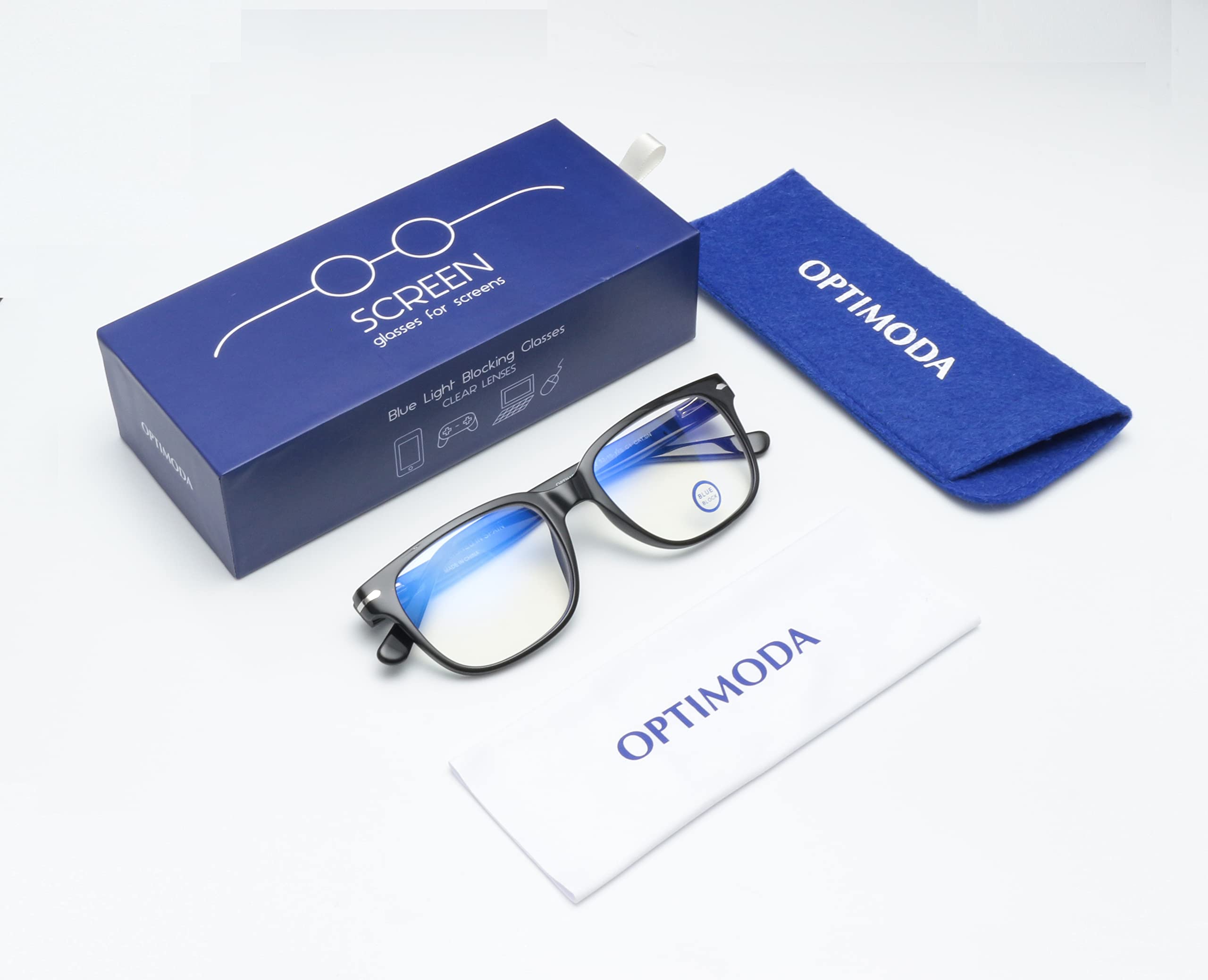 Screen B2 • Okulary Anti Light Niebieski - Filtr ochrony przed szkodliwym niebieskim światłem i anty-UV (ekrany, komputery, PC, tablety, smartfony, telewizor) - Okulary do gier - Mężczyźni i