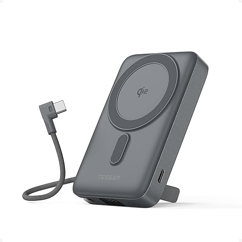 Cargador portátil inalámbrico Qi2, banco de energía magnético de 10,000 mAh con PD de 35 W de carga rápida, paquete de batería con cable USB-C