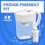 Brita 6 Filtre de coupe withSmart Indicateur de lumière, réduit le goût et l'odeur du chlore de l'eau du robinet, filtres 151 Litres, Métro, Blanc