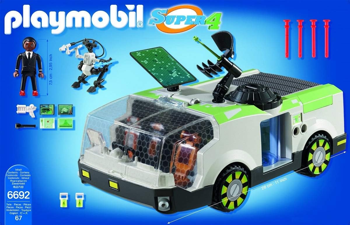 Playmobil Super 4 Techno Chameleon with Gene Building Kit