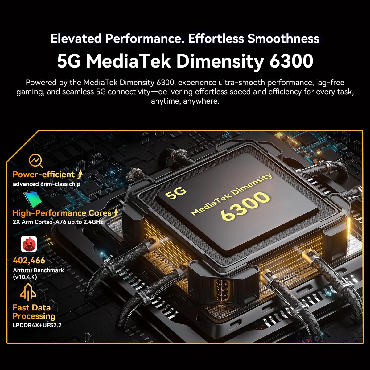 Blackview 5G Téléphone Portable Incassable, 24Go+256Go/2To Telephone AI Android 15, 6.78" FHD+, 50MP AI Caméra, 7500mAh Smartphone Incassable Etanche, 4G&5G,NFC,OTG,GPS,Gemini AI 2.0, Orange