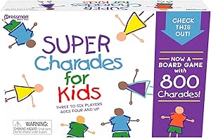 Super Charades for Kids Board Game - The 'No Reading Required' Family Game by Pressman