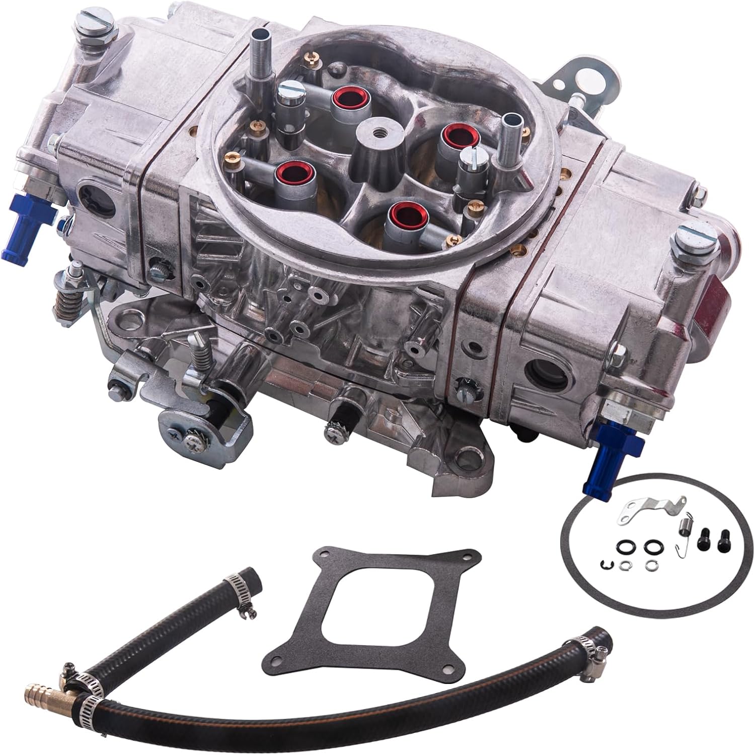 QuickFuel BR-67255 4 Barrel 650 CFM Brawler Double-Pumper Carburetor E-Choke Bbl - Foto 3