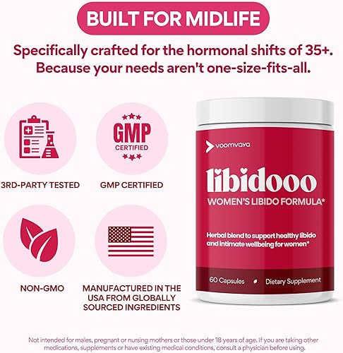Miniatura 6 de VoomVaya Libidooo - Potenciador de libido para mujeres mayores de 35 años | Potenciador de libido femenino para ayudar a mejorar el estado de ánimo,