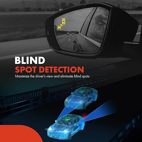 Miniatura 10 de A-Premium Espejo eléctrico para puerta del lado del pasajero, compatible con Mazda CX-5 CX5 2017-2022, no calentado, plegable manual, negro, espejo