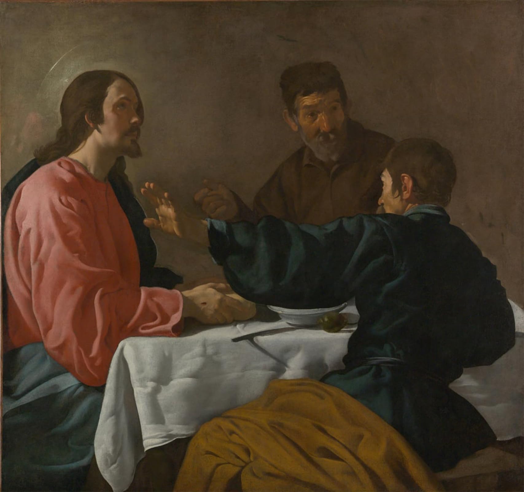 POSTERIIk Vintage Art Print Images Pictures Print Supper At Emmaus by Diego Rodriguez De Y Velazquez Modern Colour Posters for Office Home Decor 60x90cm