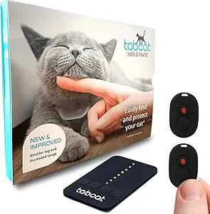Tabcat V2 Cat & Kitten Tracker - More Accurate Than GPS - No Monthly Fee or Subscription - Includes 2 Homing Tags - Up to 500ft Range - Small & Lightweight Tags Perfect to Find Indoor & Outdoor Cats