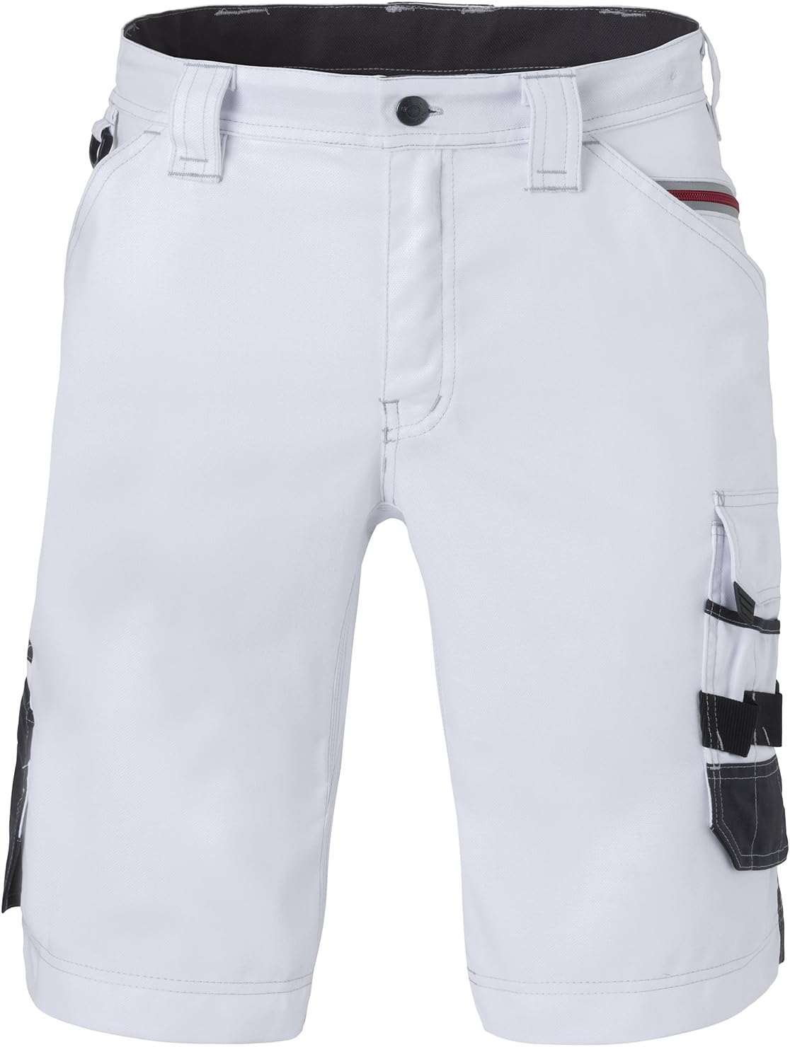 80241.LWC9KH-46 "Attitude" Shorts, White/Charcoal Grey, Size 46