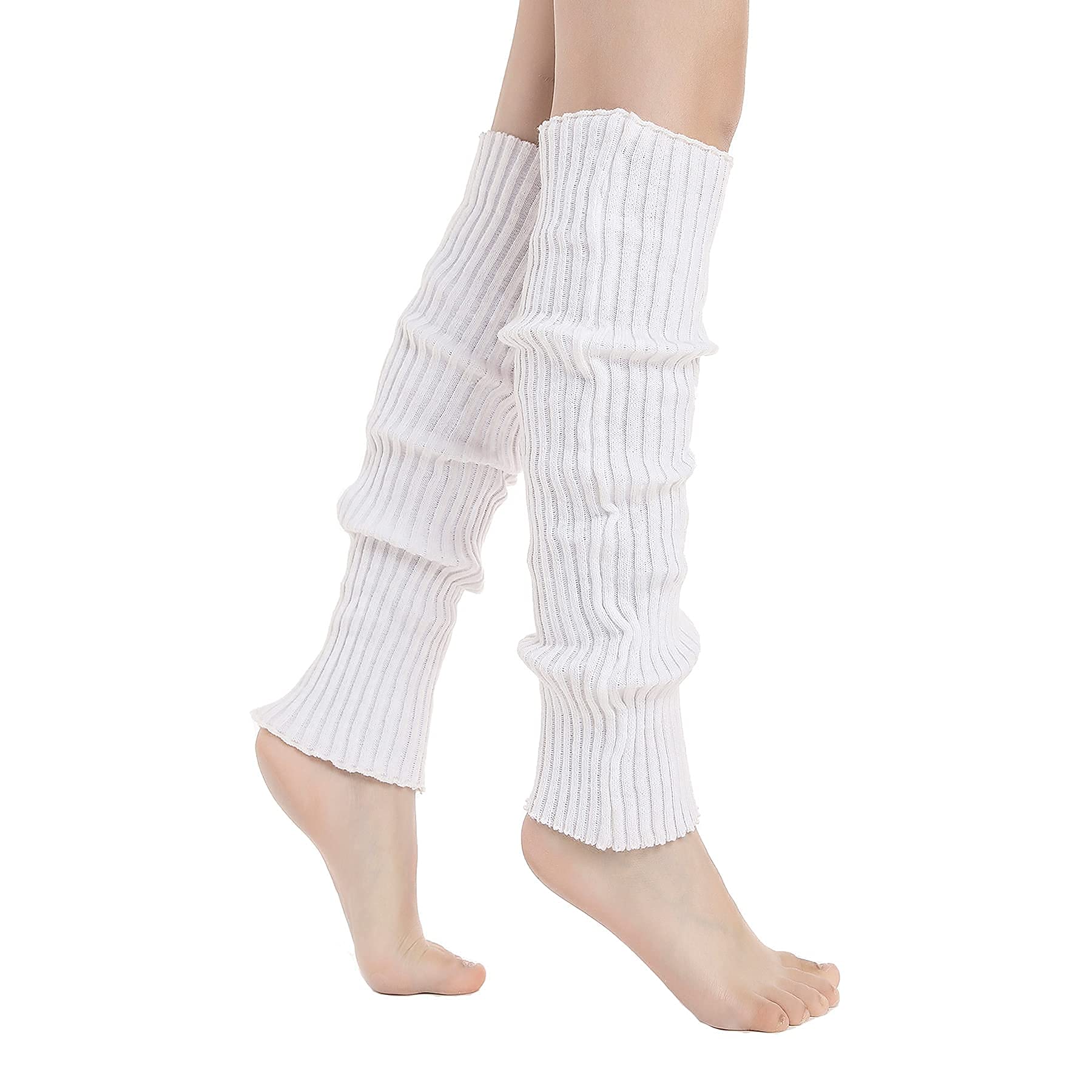 Olreco Leg Warmers for Women 80s Leg Warmers Ribbed Knit Leg Warmers 80s Accessories for Women Leg Warmer for Party Costumes