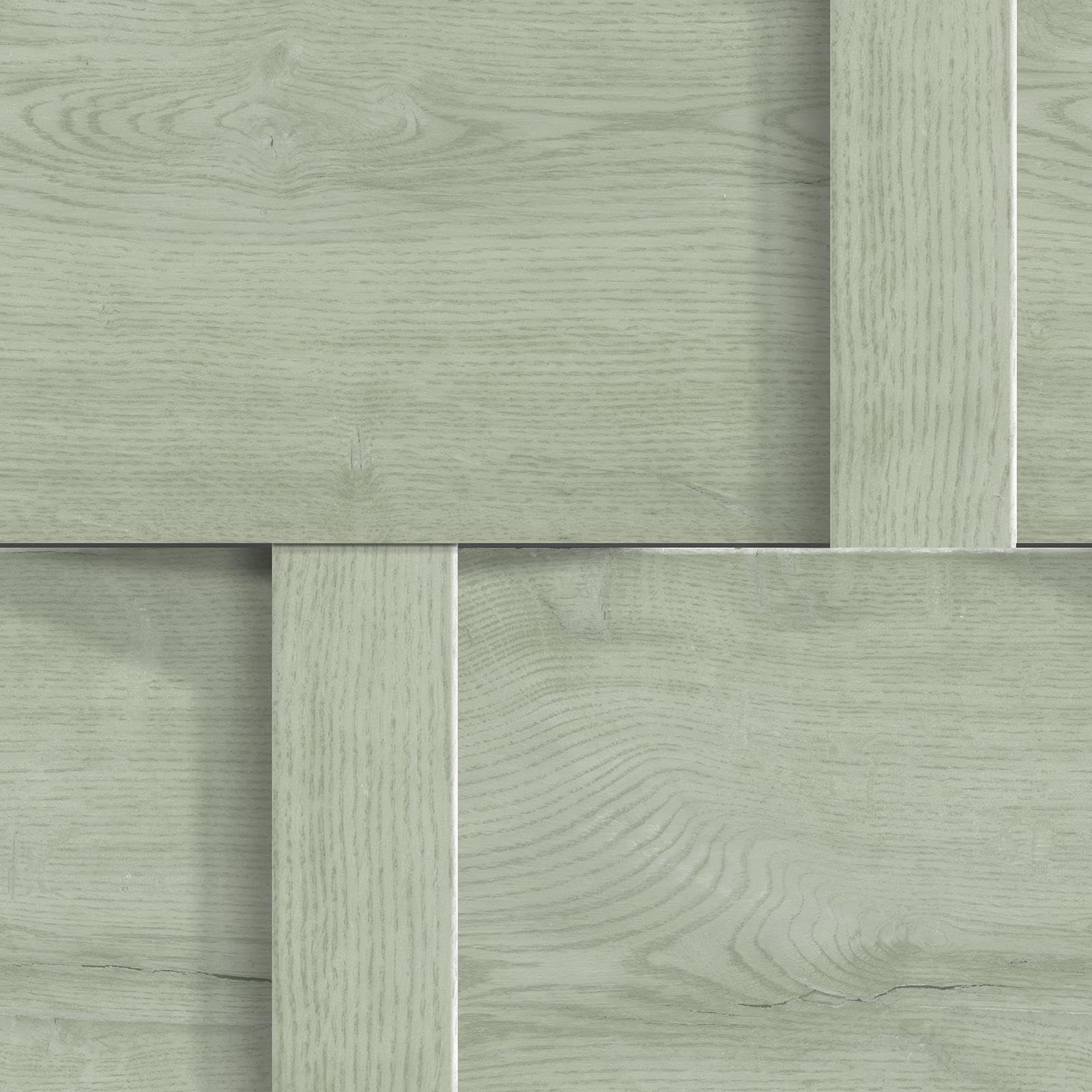 World Of Wallpaper Sage Green Harrow Weave Wood Panel Wallpaper - Modern Wallpaper For Living Room, Bedroom, Fireplace - Decorative Luxury Wall Paper With Woven Effect Pattern & 3D Effect (Sage Green) 3106