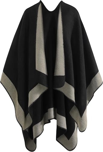 Shawl Wraps for Women - Open Front Ponchos for Women Oversized