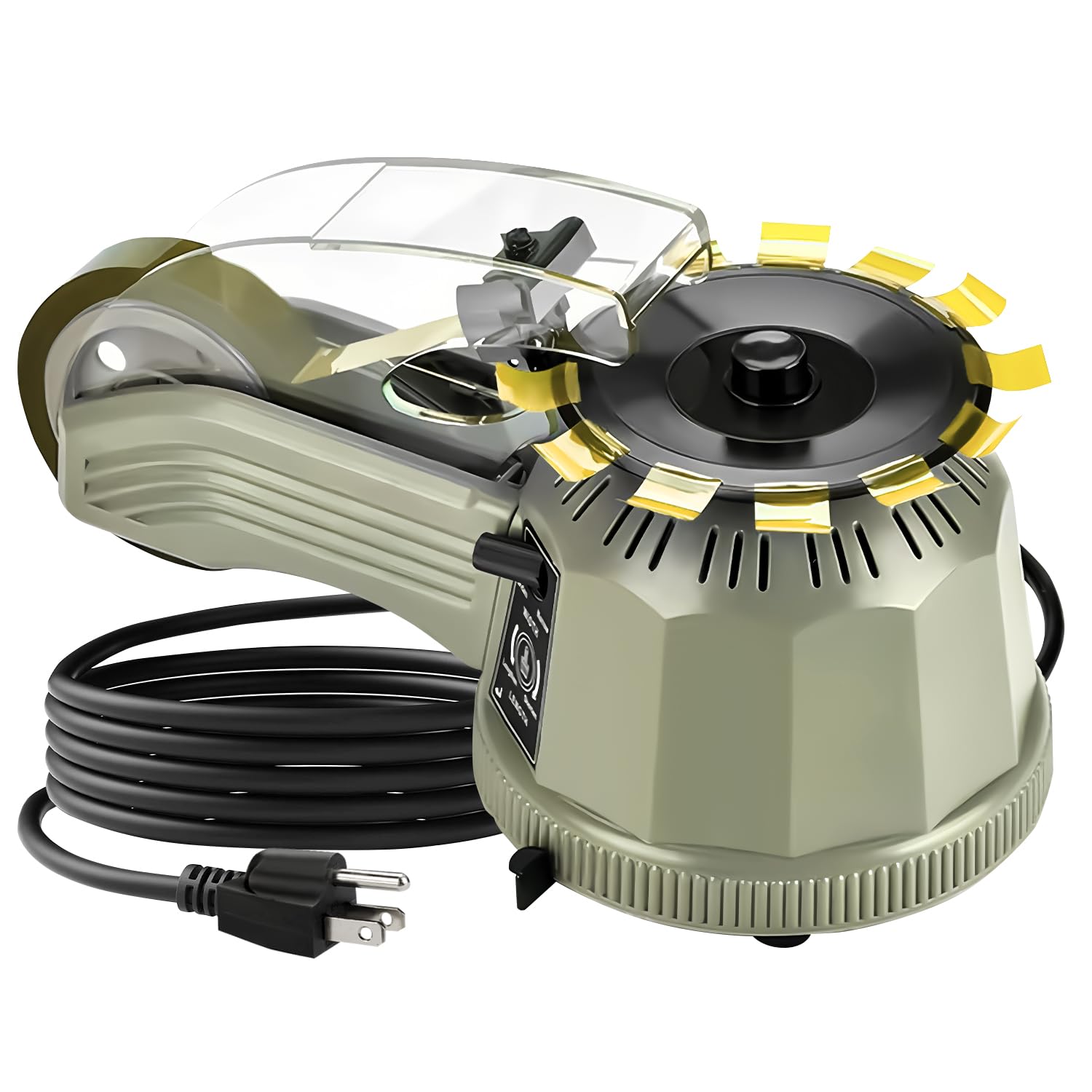 Electric Tape Dispenser Zcut-2 Automatic Tape Cutting Machine, Automatic Tape Dispenser Cutting 3-25mm Width 13-60mm Cutting Length, Electric Tape Cutting Machine for Office Shipping Businesses