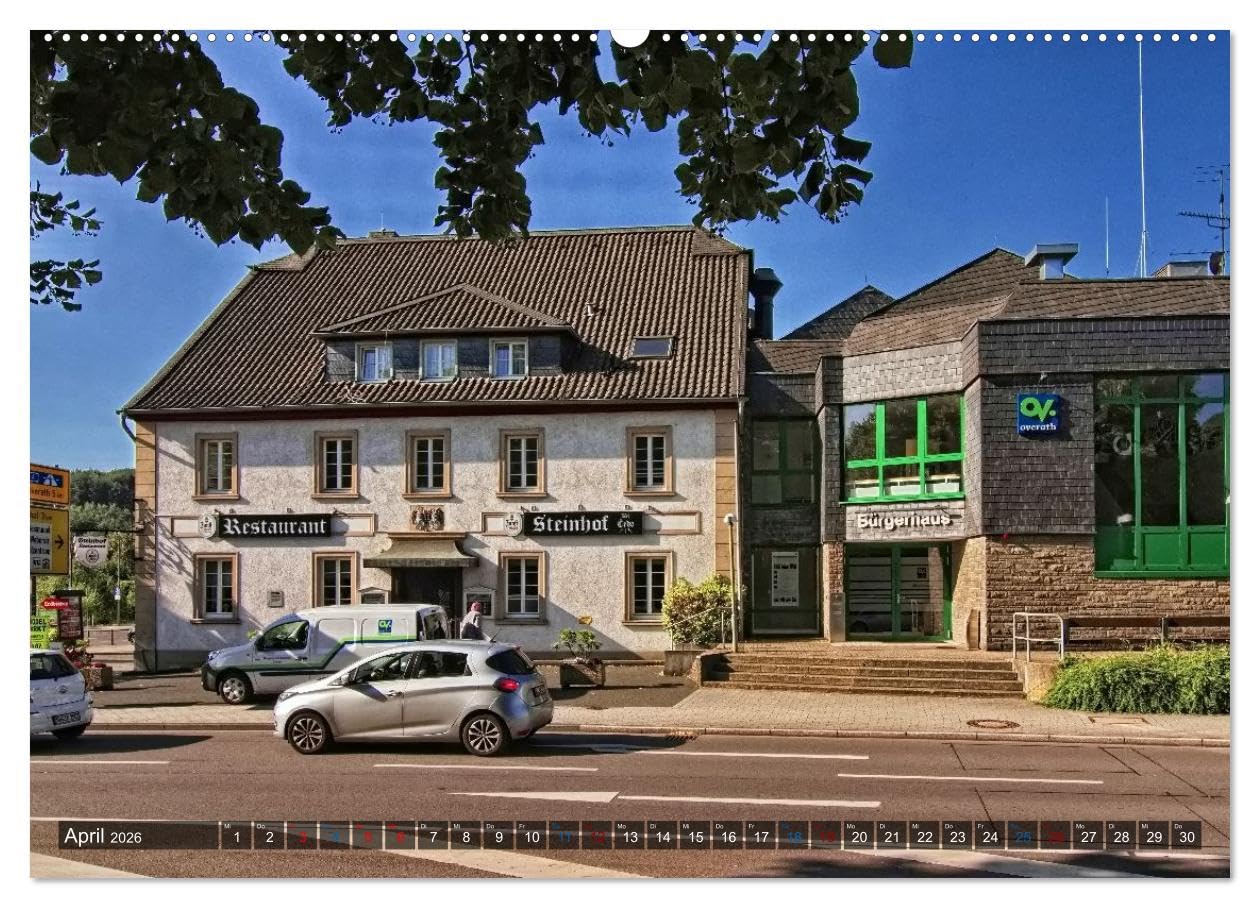 Stadtansichten Overath - Die charmante Stadt an Agger und Sülz (hochwertiger Premium Wandkalender 2026 DIN A2 quer), Kunstdruck in Hochglanz