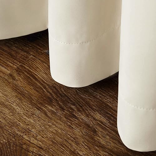 Miniatura 6 de Cortina beige de 72 pulgadas de largo, cortinas de ventana de cocina de 72 pulgadas de ancho, cortinas de aislamiento térmico para dormitorio,