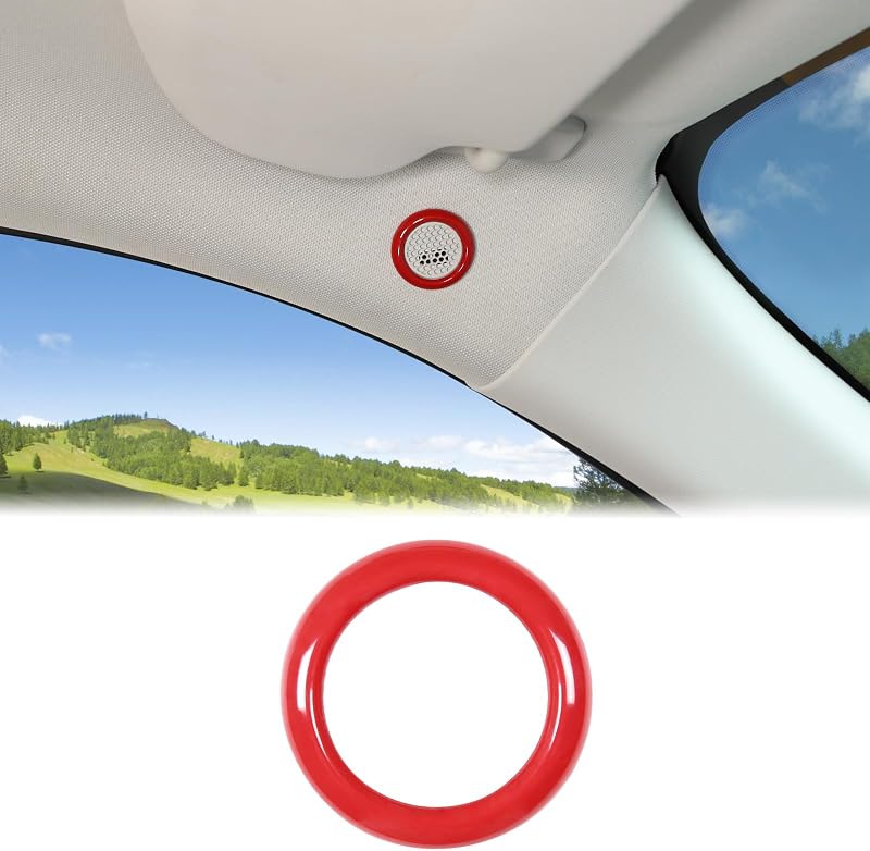 Moldura de proteção do microfone do teto Aunginsy para Ford Maverick 2022–2024 – Vermelha