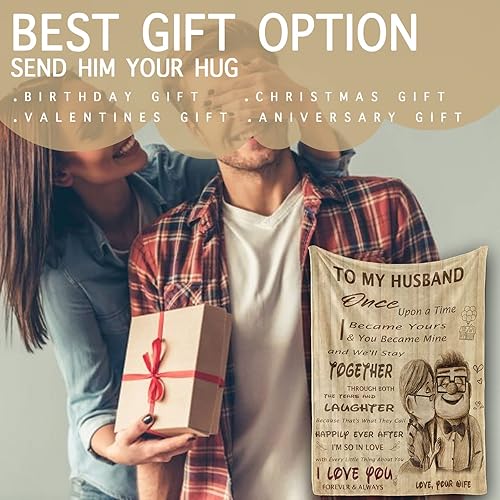 Miniatura 6 de Regalos para marido de parte de la esposa, a mi marido, manta de aniversario de boda, regalos románticos para marido, cumpleaños, Navidad, Día de