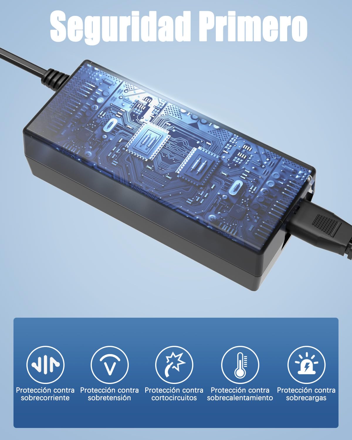 Shefor Adaptador 29V 2A Cable Sillón Relax Cargador Compatible con Sofa Eléctrico Reclinable Transformador OKIN SP2B Power Supply Transformer Motor Cable Kaidi Recliner Lift Chair Fuente Alimentación