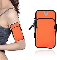 Vista 6 de Brazalete para correr, correa deportiva ajustable para correr, brazalete de entrenamiento para iPhone, bolsa de celular para ejercicio, hombres