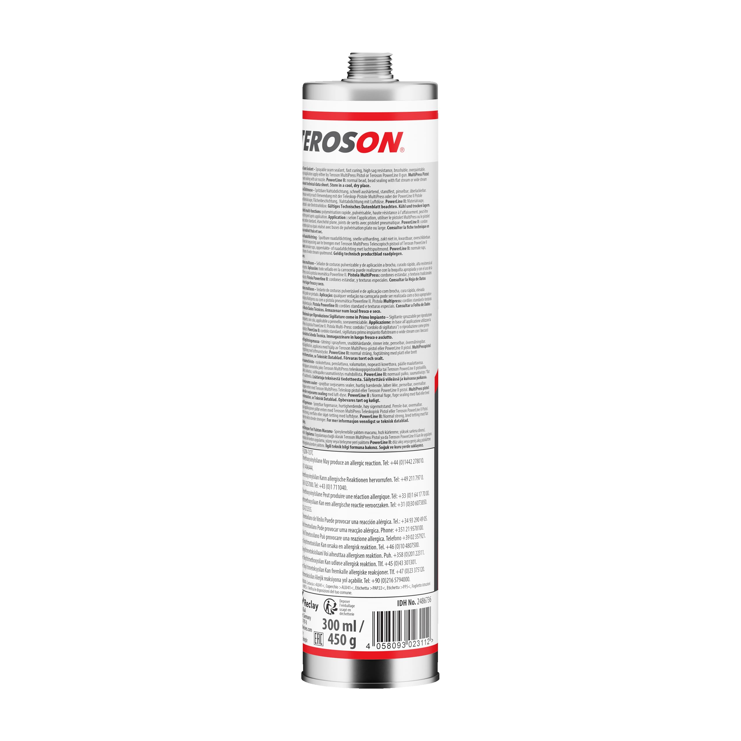 TEROSON MS 9320 SF Gris mastic étanchéité carrosserie voiture auto 1x300ml