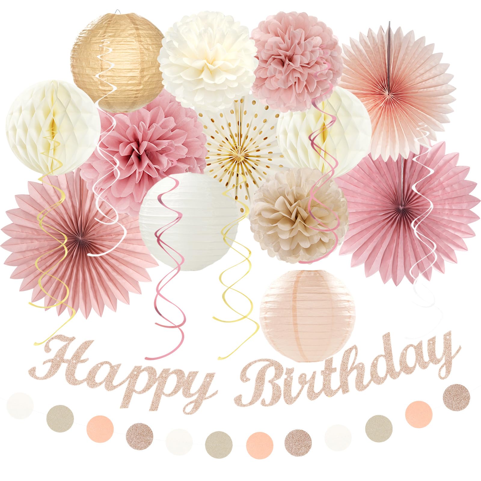 Fall Boho Birthday Party Decorations - 21pcs -13