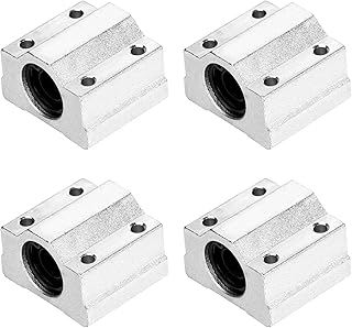 Ruimou 4Pcs SCS10UU Linear Motion Ball Bearing Slide Unit Bushing(10MM Inner Dia.) for CNC Machine Linear Sliding, 3D Printer Part