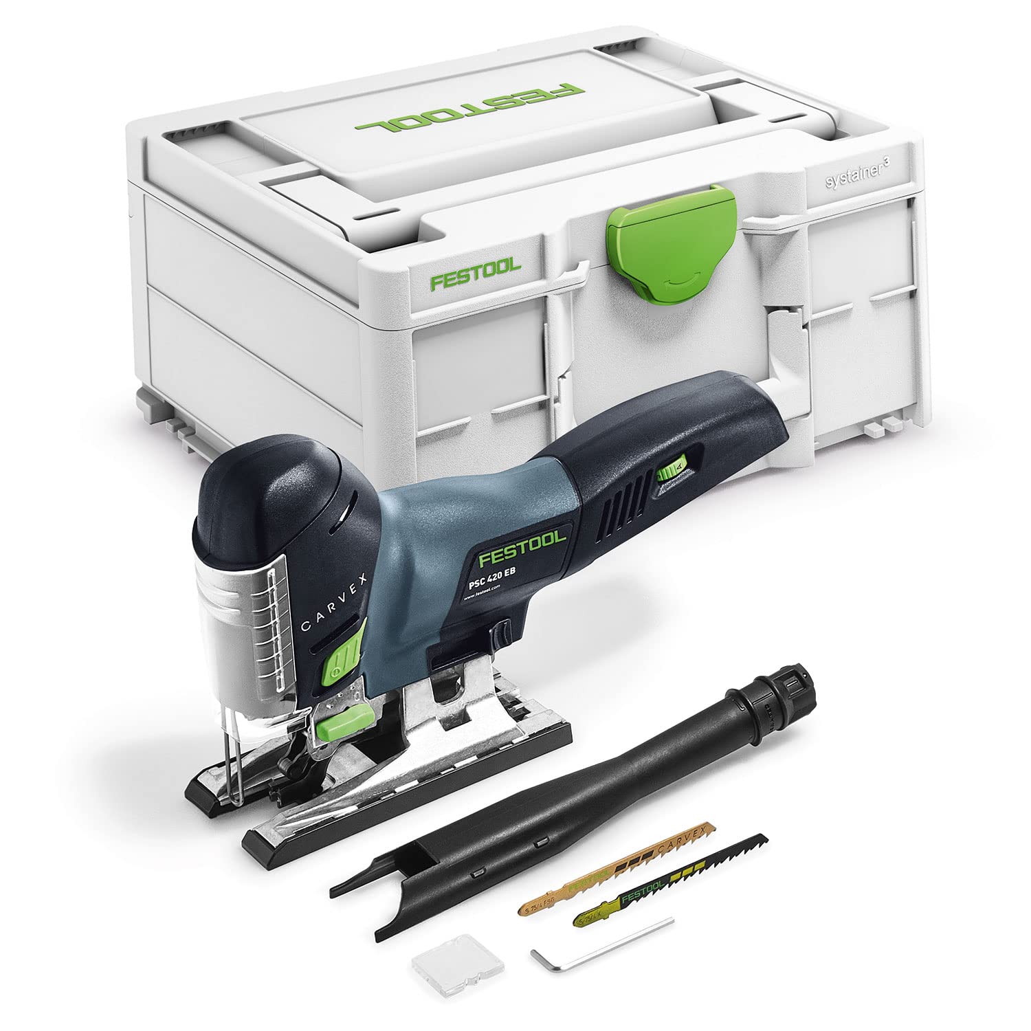 FestoolCordless Pendulum Jigsaw PSC 420 EB-Basic CARVEX