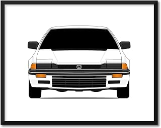 CUSTOMIZABLE COLOR: Honda Prelude (1982-1987) 2nd Generation Inspired Poster Print Wall Art Decor Handmade (Unframed)