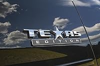 Vista 4 de Yoaoo Paquete de 3 emblemas OEM Texas Edition compatibles con Sierra 07-15 Silverado y (paquete de 3 cromado)