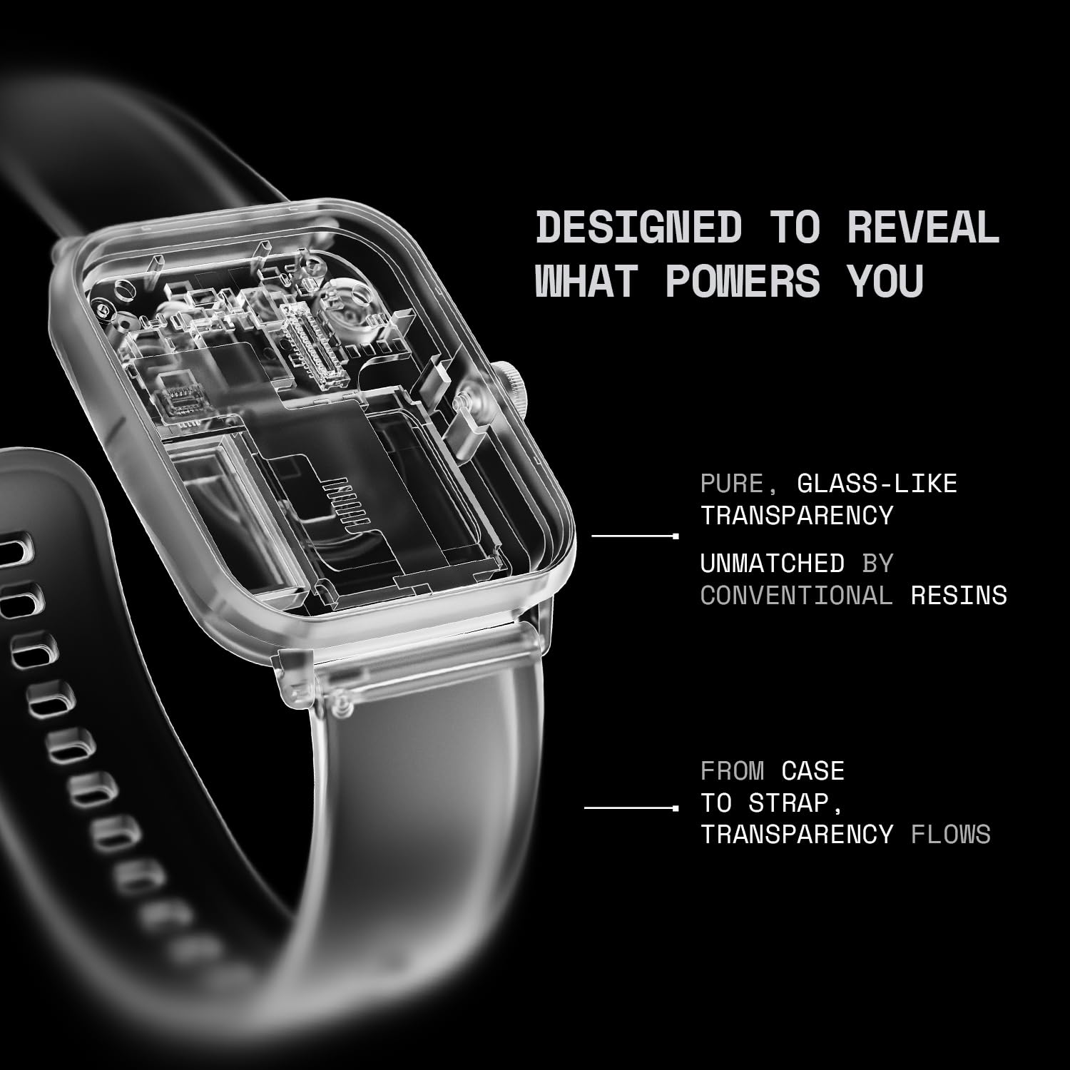 Fire-Boltt Ninja Phantom Smart Watch 1.83” Display, Transparent Clear Body Design, Bluetooth Calling, 120+ Sports Modes, Voice Assistant, AI Outfit Watch Face Smartwatch for Men & Women Stealth White — Amazon image 5