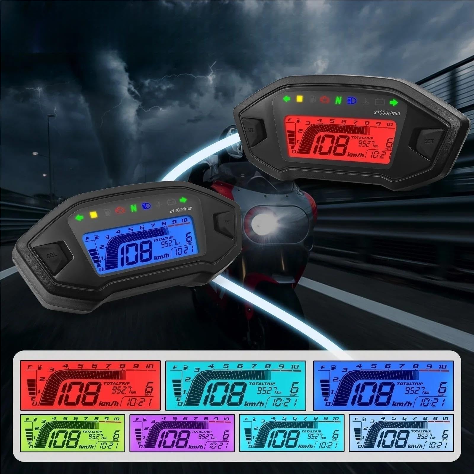 Motocykla Prędkościomierz Obrotomierz Motocyklowy