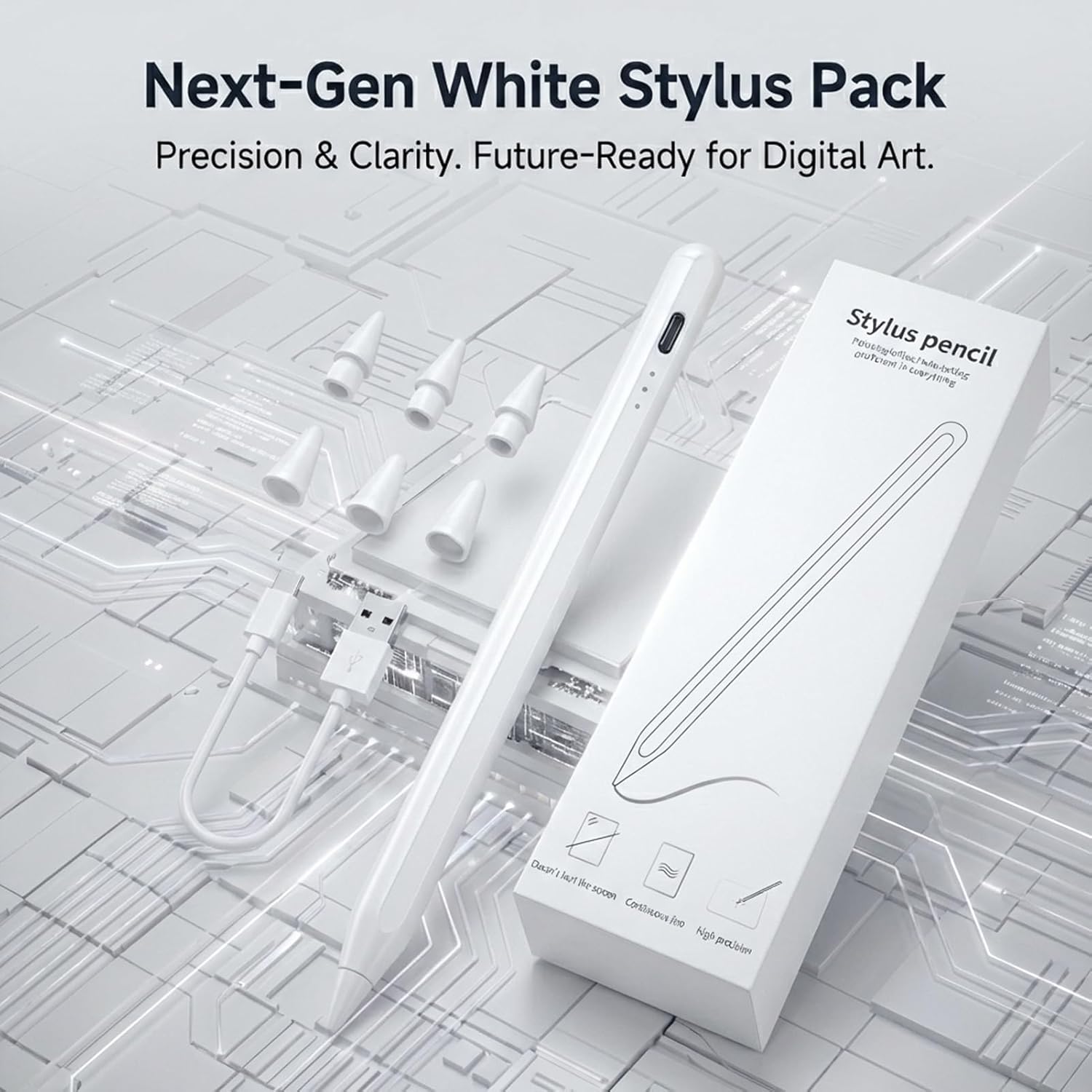 Stylus Pen for iPad 2018-2025, 3X Faster Charge(13 Mins) Tilt Sensitivity & Palm Rejection iPad Pen Compatible with 6th-11th Apple iPad Pro 11"/12.9"/M4, iPad Air 3/4/5/M2/M3, iPad mini 5/6 Gen - Image 2