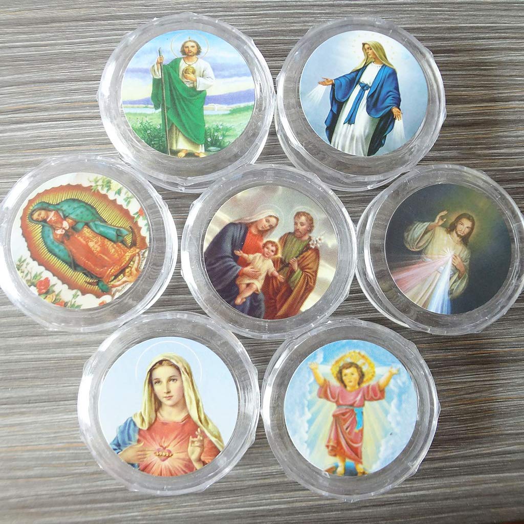 Asukohu 10pcs Scatola Di Immagazzinaggio Per Perline Rotonde Rosario