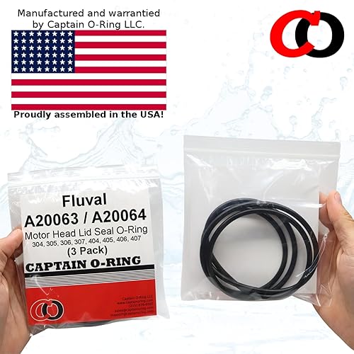 Miniatura 6 de Captain O-Ring Repuesto A20063 A20064 Orings para Fluval 304, 305, 306, 307, 404, 405, 406, 407 Anillo de sello de tapa de motor de filtro de