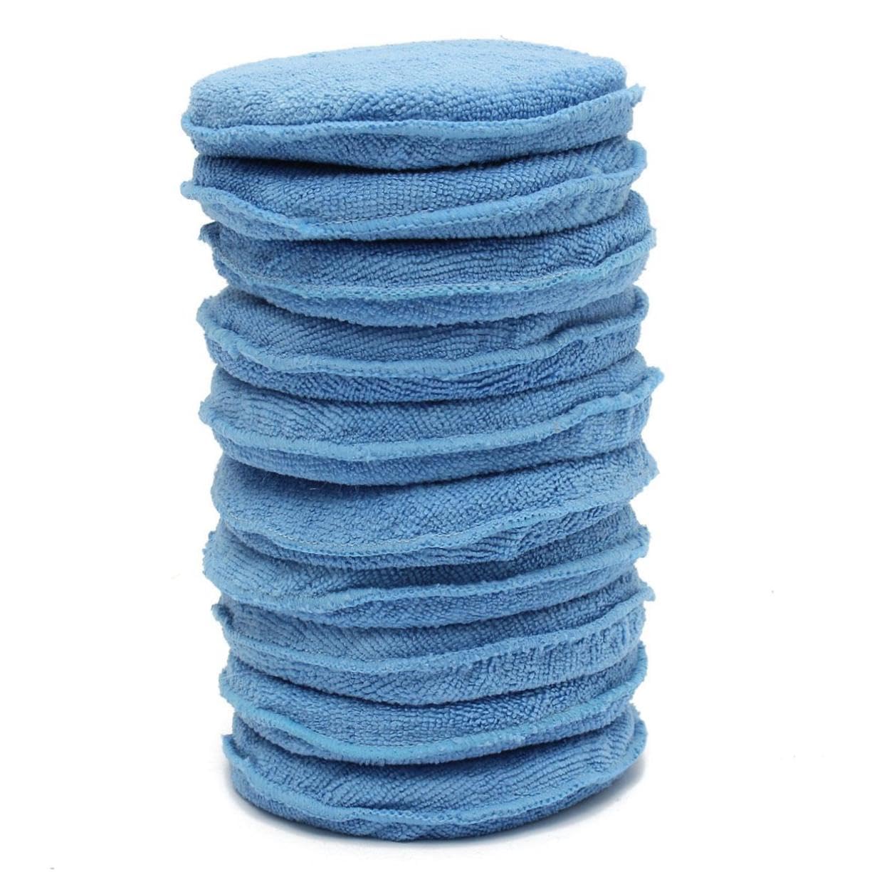 PartyKindom 30pezzi Spugne Applicatrici Per Cera Blu Per Lucidatura e Pulizia Auto Utilizzabili Su Pneumatici e Superfici Esterne Resistente e Riutilizzabile