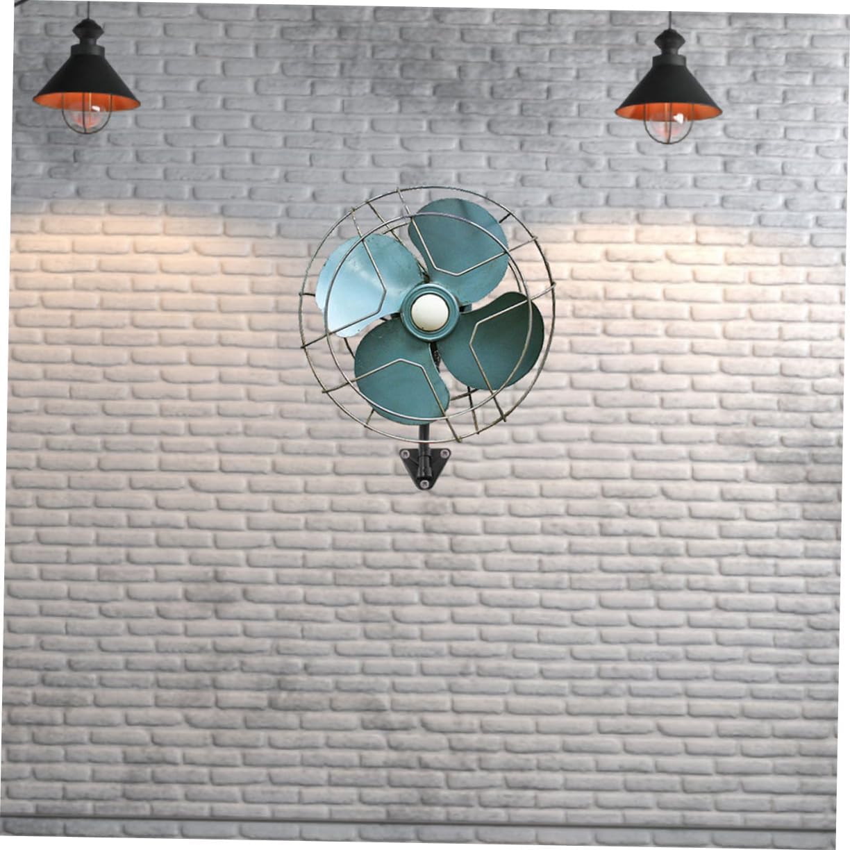 2set Wall Fan Mounting Bracket with Plate and Curved Pole Sturdy Iron Design for Easy Installation Home and Industrial Spaces Compatibility for Various Electric Fans