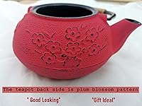 Vista 7 de 26 oz Japanese Style Cast Iron Teapot Set with 2 Tea Cups for Loose Tea, Asian Chinese Kung Fu Tea Pot Maker with Infuser and Trivet, Adult Gifts
