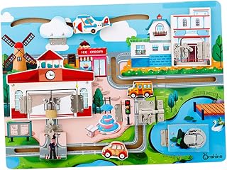 TOYANDONA 1 Conjunto De Brinquedos Para Crianças Quebra-Cabeças Para Crianças Quebra-Cabeças Para Crianças Brinquedos Práticos Placa Cognitiva Desbloqueio Bloqueio De Aprendizagem