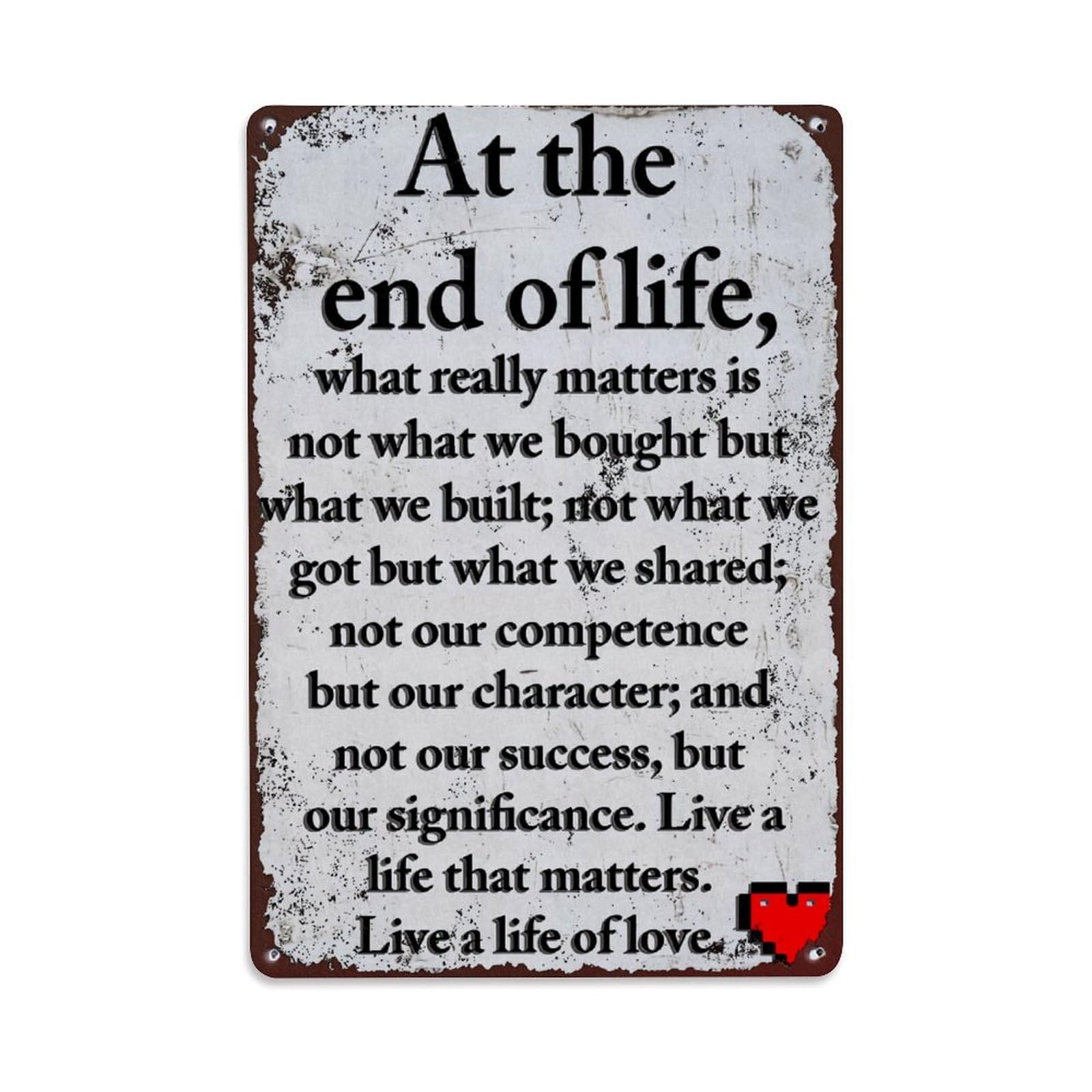 Jdfenggu Vintage Inspirational Quote Text Design Print Retro Metal Tin Sign, Metal Poster For Bar, Home, Man Cave, Kitchen, Laundry Room Art Decor 8X12 Inch