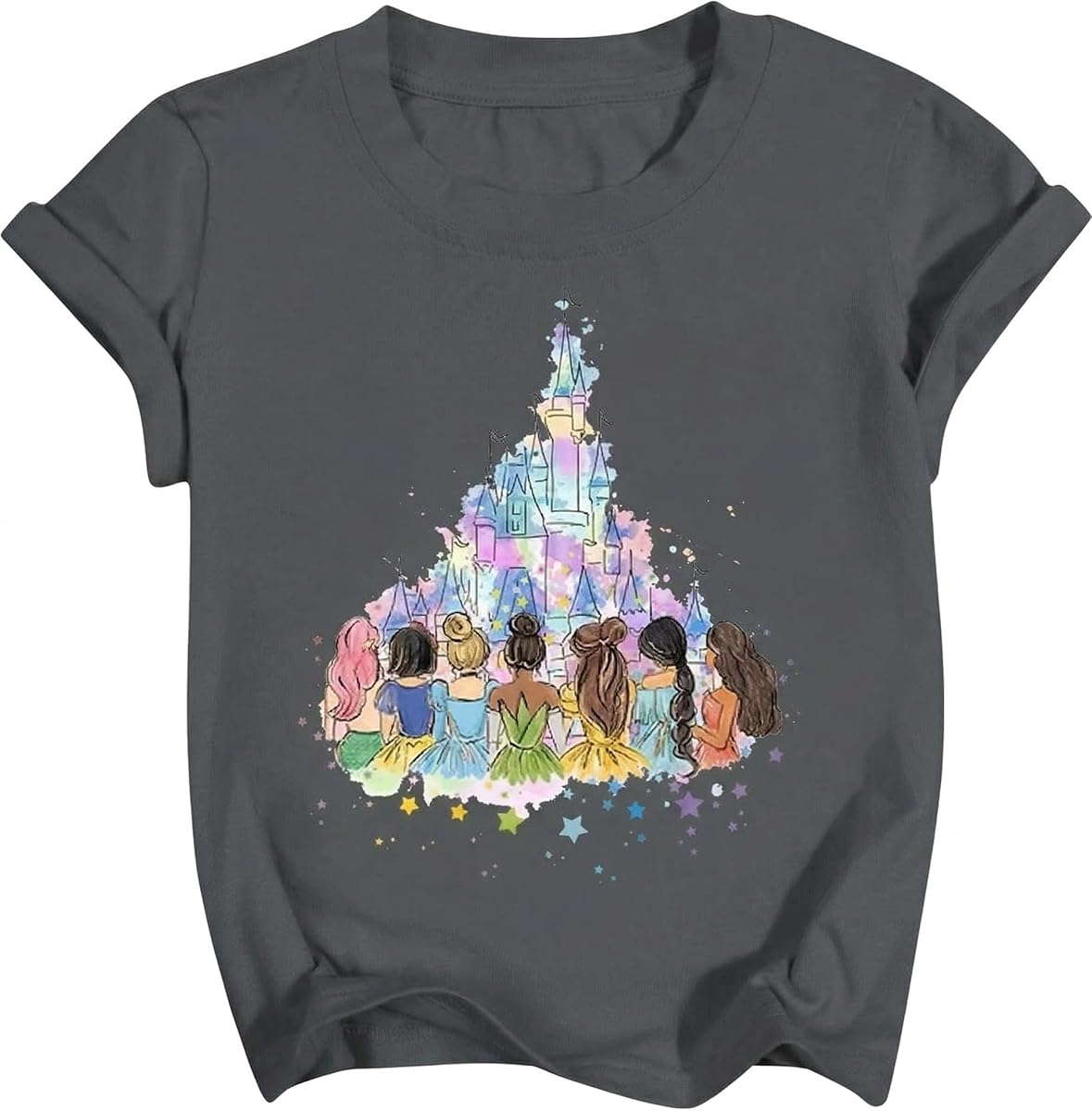 Camisa mágica para niña: Camiseta de princesa del Reino Mágico, camisas de princesa, camiseta bonita de viaje de vacaciones familiares para niñas jóvenes