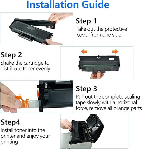 Miniatura 6 de Cruxer Cartucho de tóner de repuesto compatible para Samsung ML1610 ML1610D3 utilizado para impresora ML-1610 ML-1615 ML-2010 ML-2010D3 ML-2015