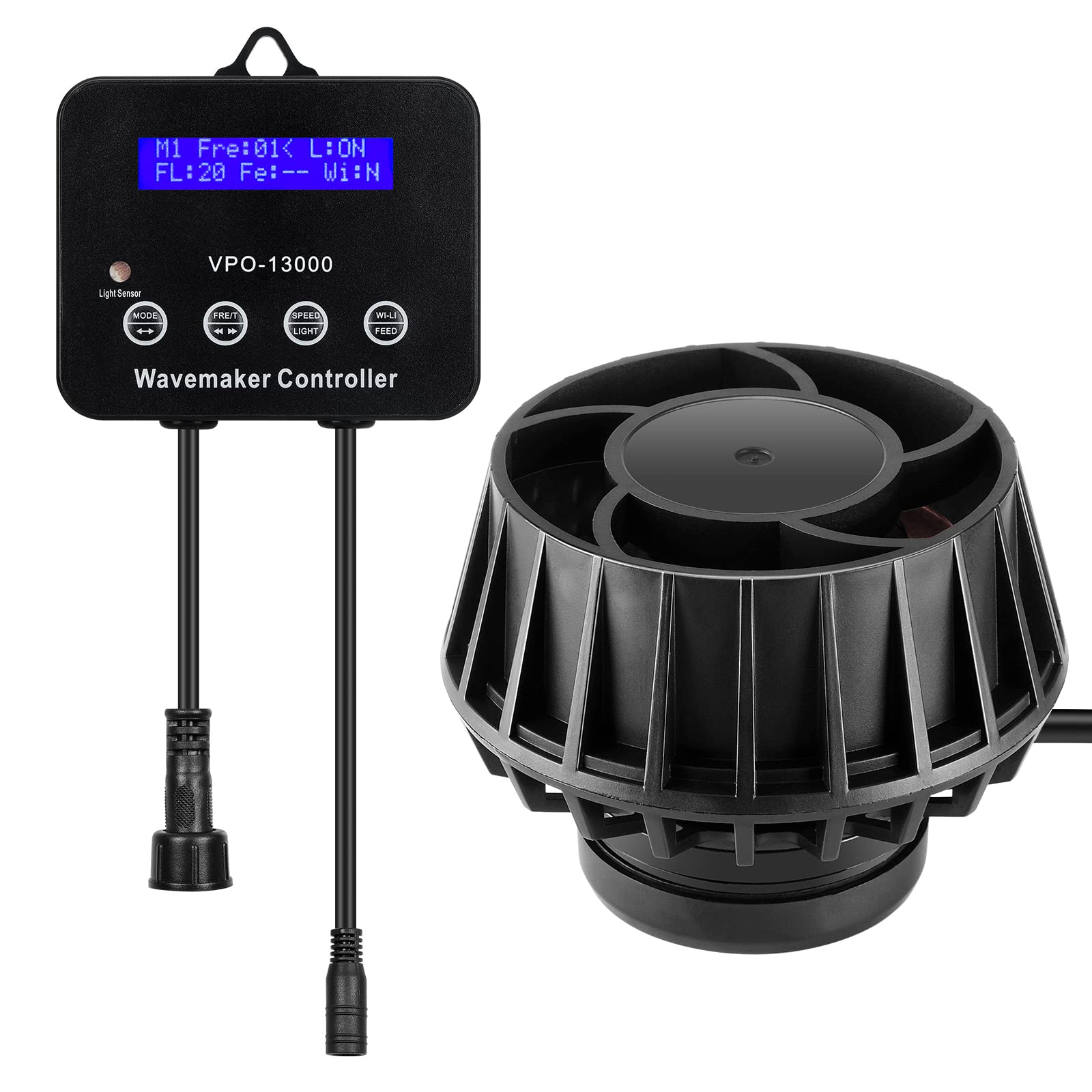 Saltwater Reef Pump JEREPET 2100 GPH DC Wave Maker Pump For Aquarium - 24V Powerhead With Magnetic Mount (20-80 Gal) Aquarium Wave Maker - Foto 10