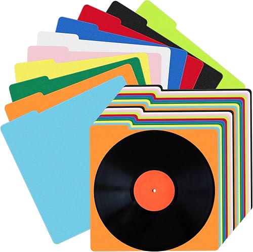Miniatura 1 de 60 separadores de discos de vinilo LP, separadores de discos de plástico para álbumes, separadores de vinilo multicolor a granel con pestañas para
