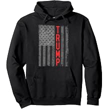 Trump's America USA Flag Pullover Hoodie