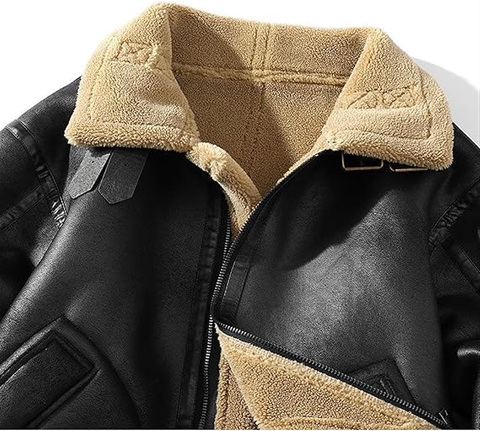 B3 Masculino Shearling Selfkin World War 2 Bomber Leather Flying