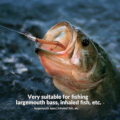 Miniatura 6 de thkfish Cabezas de plantilla de bala anzuelos Swimbait Pesca de lubina Texas Rig Hook Agua Salada Agua Dulce Offset Gancho Pesado Sin Hierbas 30 20