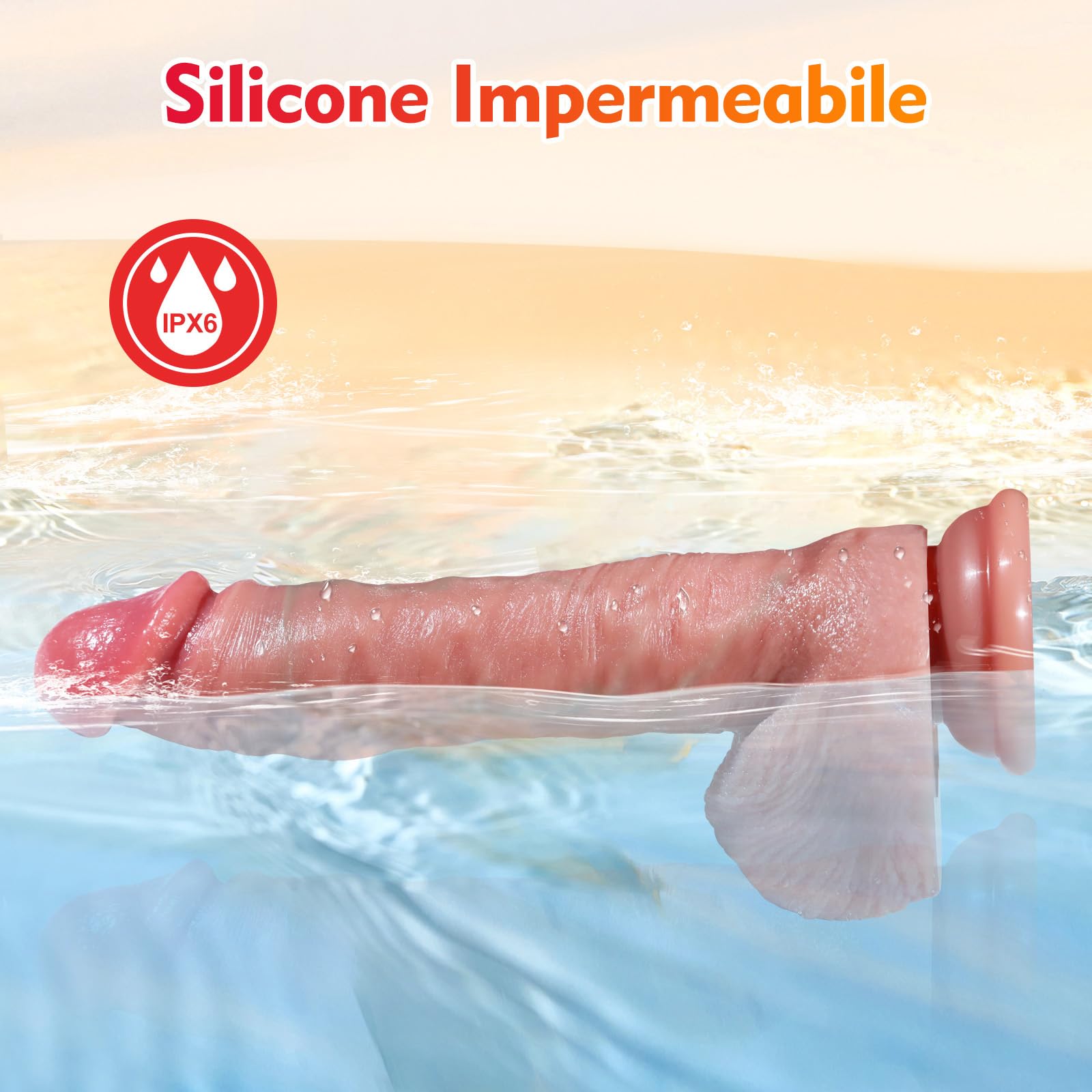 Dildo Anale Vibratoreper Donna Professionale - Vibratore Realistico Riscaldante Sex Toys Donne con Modalità Vibrazione e Spinta, Vibratori per Donne Punto G con Telecomando, Sexytoysys Donna e Uomo