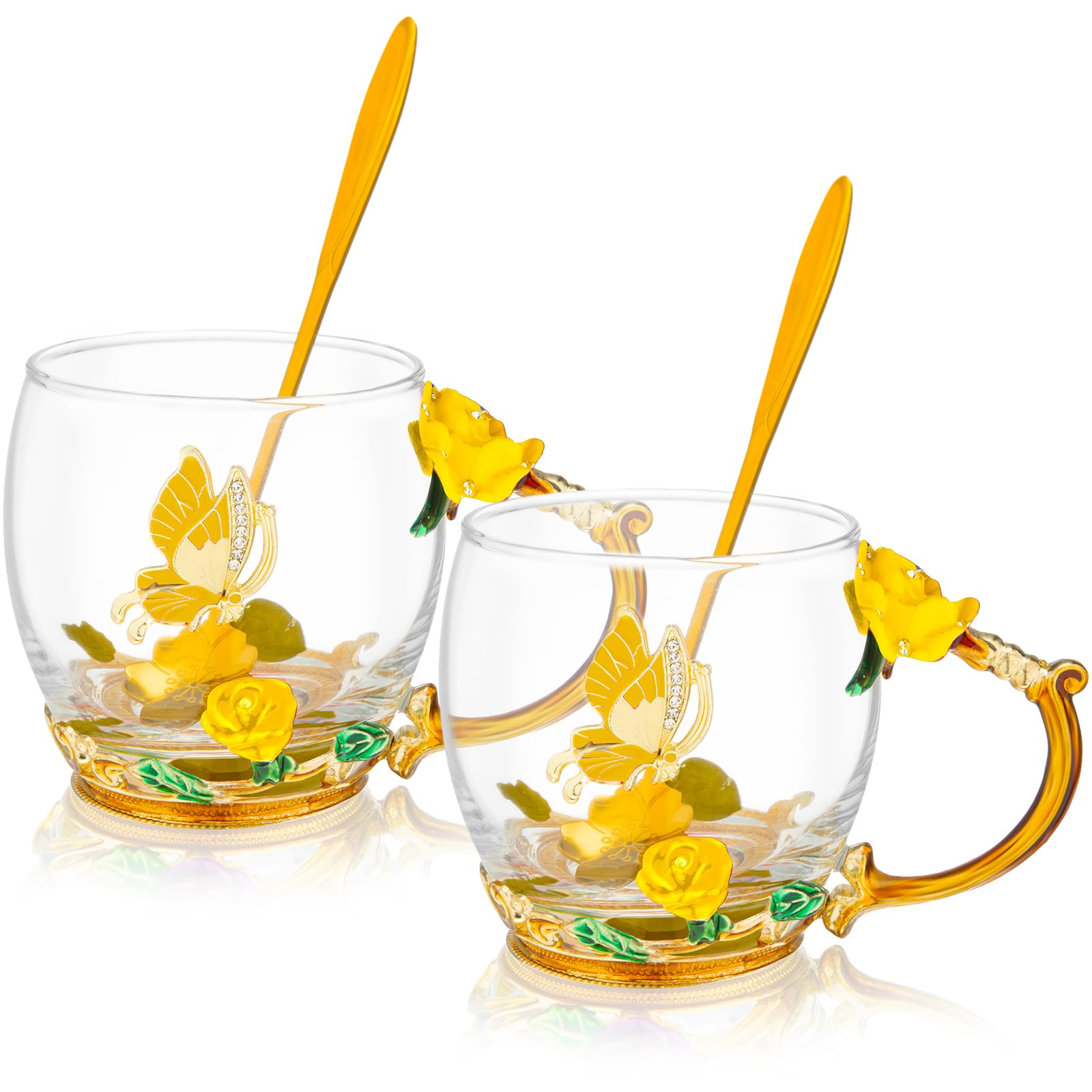 Tasse à thé en verre rose Tioncy pour célébrer les femmes de votre vie