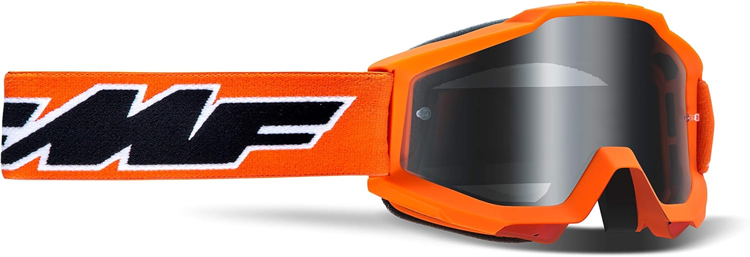 FMF POWERBOMB YOUTH Goggle Rocket Blue - Mirror Blue Lens : Automotive