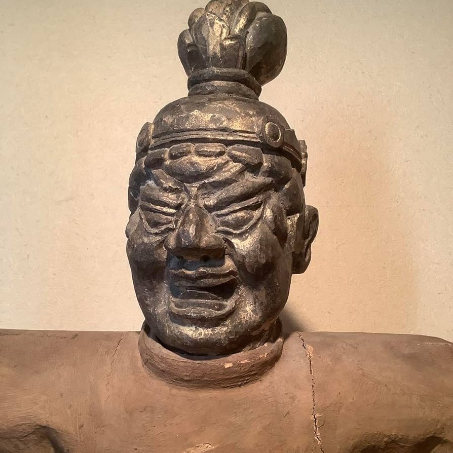 室町時代・正法光明神「十王閻摩羅・閻魔大王」冥界地獄王・六道・祀神・特大寄木造り Amazon.co.jp: 室町時代正法光明神「閻摩羅閻魔大王」冥界地獄王